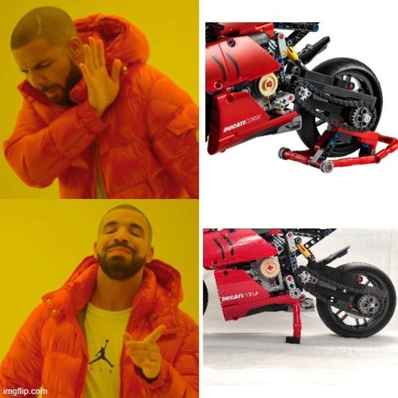 Lego 42107, Kickstand, Ducati Panigale V4 R