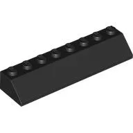 Brick Sloped 45° 2 x 8 / Black