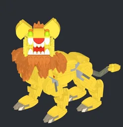 Posable Lion