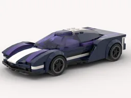 Sleek Dark Blue and Purple 2020s Corvette Stingray