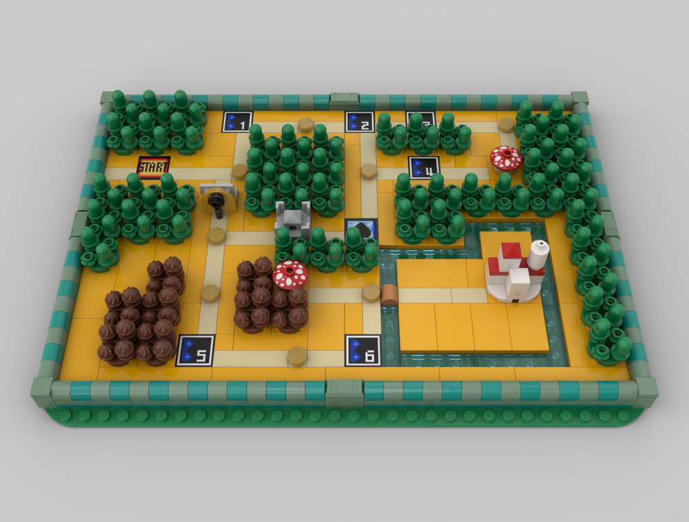 Lego Super Mario Bros. 3 - World 1 "Grasslands " Map