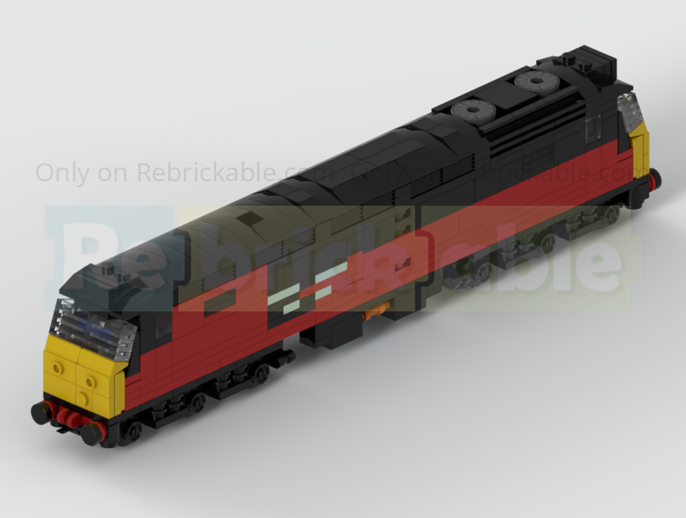 Lego 4-Wide BR Class 47 Diesel Locomotive Train In RES Livery