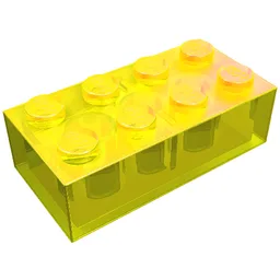 Brick 2 x 4 / Trans-Yellow