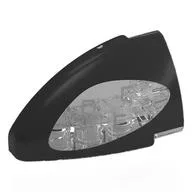 Technic Panel Round Corner 5 x 3 x 2 Right with Black Headlight Print / Trans-Clear