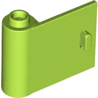 Door 1 x 3 x 2 Left - Open Between Top and Bottom Hinge / Lime