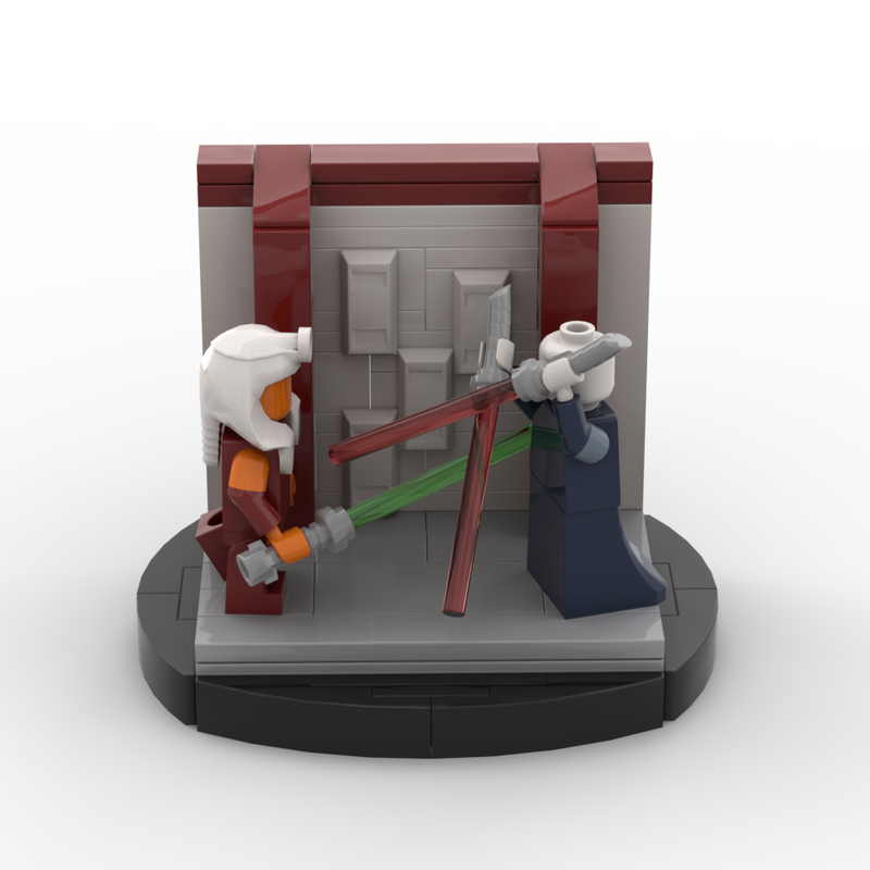 Lego Asajj Ventress vs. Ahsoka Tano Duel Diorama