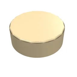 Tile Round 1 x 1 / Tan