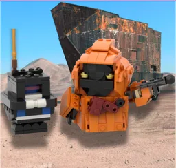 Jawa and Droid Gonk with Ion Bláster