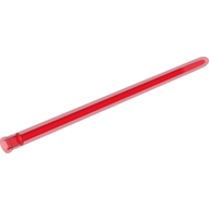 Lego Large Figure Weapon, Lightsaber Blade 16L with Axle Hole / Trans-Red