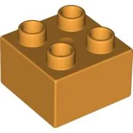 Duplo Brick 2 x 2 / Medium Orange