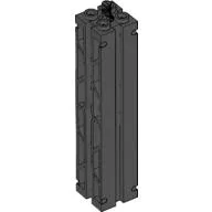 Support 2 x 2 x 8 with Grooves, Two Sided Lattice and Top Peg / Black