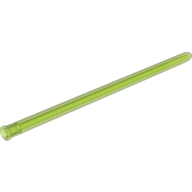 Lego Large Figure Weapon, Lightsaber Blade 16L with Axle Hole / Trans-Bright Green
