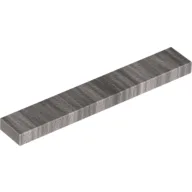 Tile 1 x 6 with Groove / Metallic Silver
