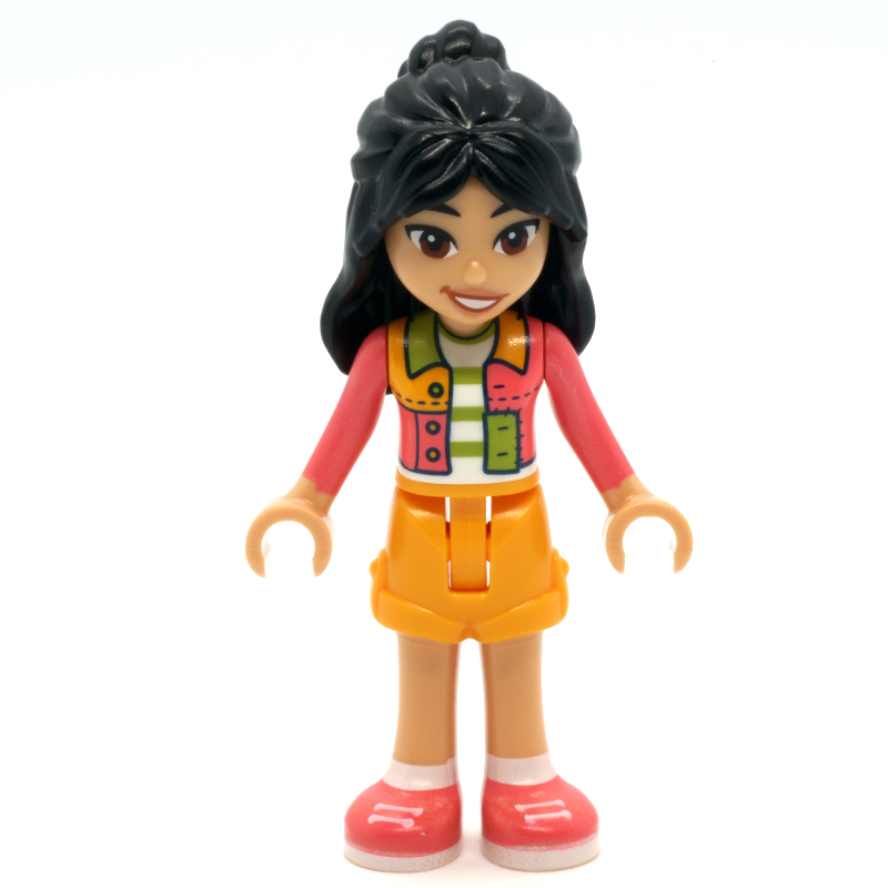 Lego Liann - Lime and Coral Shirt, Bright Light Orange Shorts