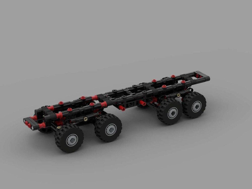 Lego extreme off-road chassis for 8-10 grid vehicles