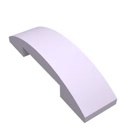 Brick Curved 4 x 1 Double, No Studs / Lavender