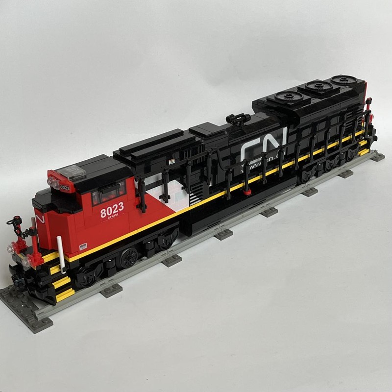 Lego EMD locomotive 8023 of the Canadian Railway