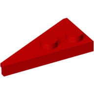 Lego Wedge Plate 2 x 4 27° Right / Red