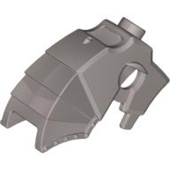 Lego Animal / Creature Accessory, Horse Battle Helmet Top Stud for Horn [Unicorn] / Metallic Silver