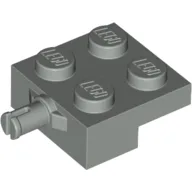 Plate Special 2 x 2 with Wheel Holder / Light Gray