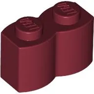 Brick Special 1 x 2 Palisade [aka Log] / Dark Red