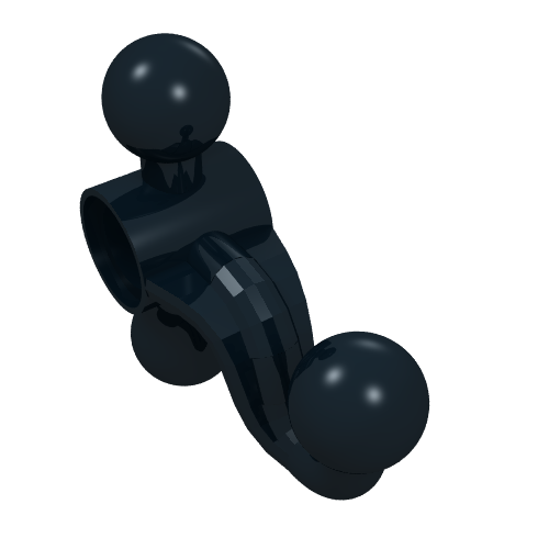 Lego Technic Steering Gear with 3 Ball Joints / Black