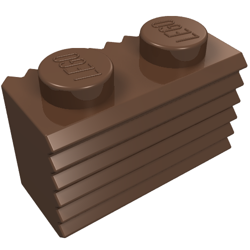 Lego Brick Special 1 x 2 with Grille / Brown