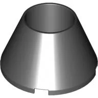 Cone 4 x 4 x 2 Hollow No Studs / Black