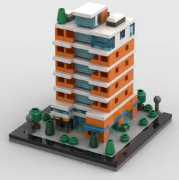 Micro orange building