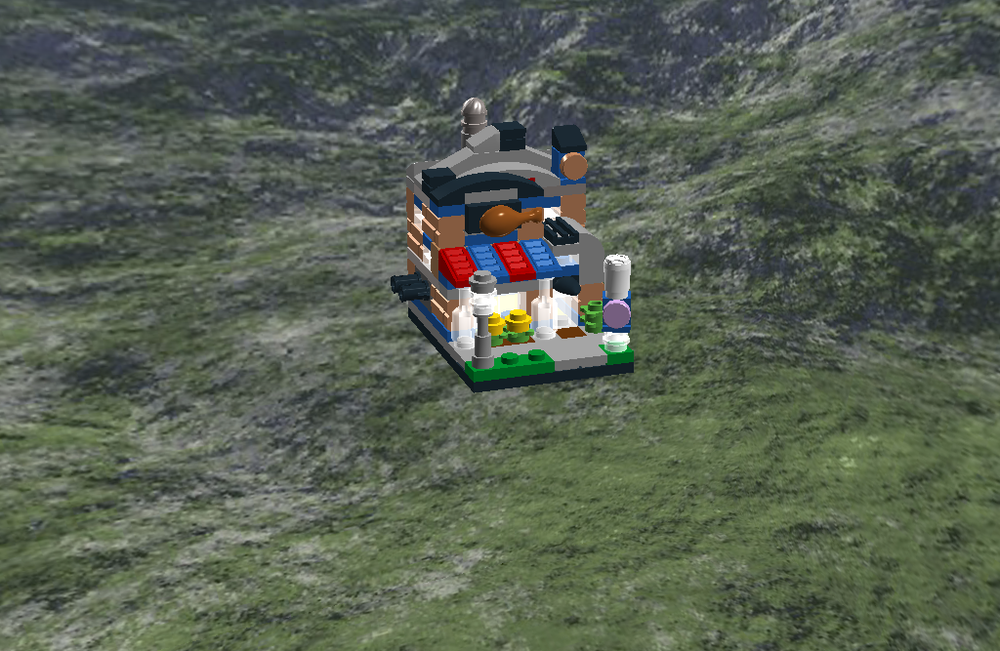 Lego Bricktober Fast Food restaurant MOC