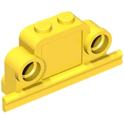 Brick Curved 1 x 4 x 2 Fabuland Bell Shape with Headlights / Yellow
