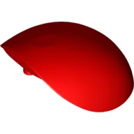 Large Figure Shoulder Cover, Armor, Round, Smooth [Plain] / Red