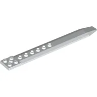 Plate Special 2 x 16 with Angled Side Extensions and Hole (Rotor Blade) / White