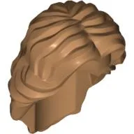 Hair Mid-Length Wavy with Center Part / Medium Nougat