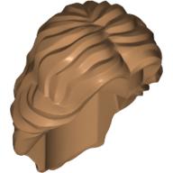 Lego Hair Mid-Length Wavy with Center Part / Medium Nougat