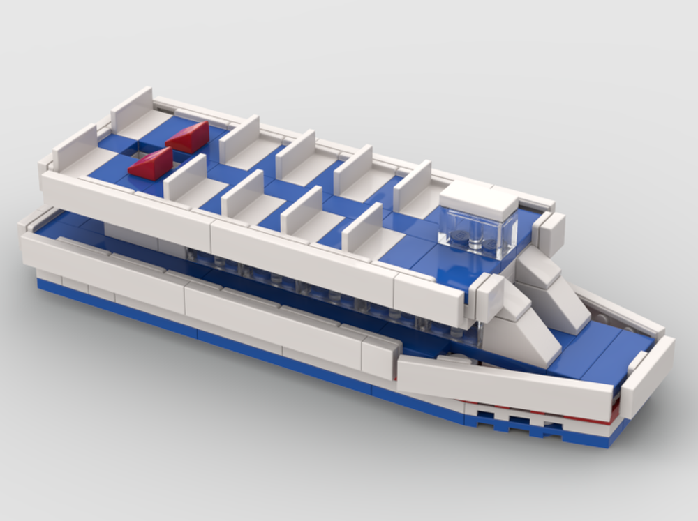 Lego Chicago River Architecture Tour Boat – Mini Scale