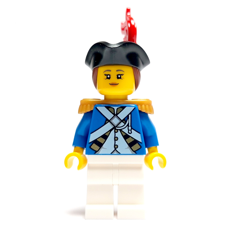 Lego Soldier (Bluecoat) - Captain, Female, Reddish Brow Hair