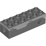 Lego Launcher, Brick Special 2 x 6 Spring Shooter with Light Bluish Gray Top / Dark Bluish Gray