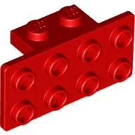 Bracket 1 x 2 - 2 x 4 / Red
