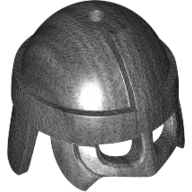 Lego Helmet, Viking [PLAIN] / Pearl Titanium