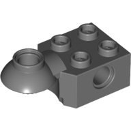Lego Technic Brick Special 2 x 2 with Pin Hole, Rotation Joint Ball Half [Horizontal Top]