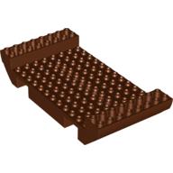 Lego Boat Hull Section, Large Middle 8 x 16 x 2 1/3 with 8 or 9 Holes / Reddish Brown