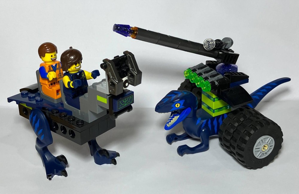 Lego Emmet and Rex vs. the Raptor Cannon of Doom!