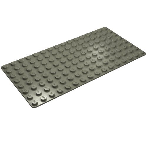 Lego Baseplate 8 x 16 / Dark Gray