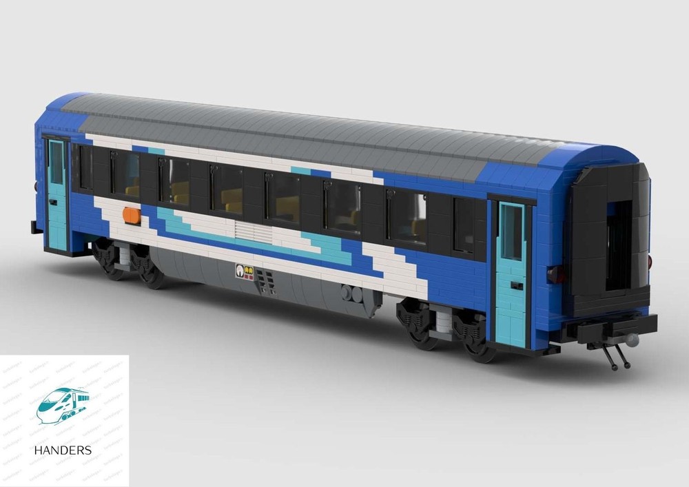 Lego 8 wide Hungaria Intercity wagon