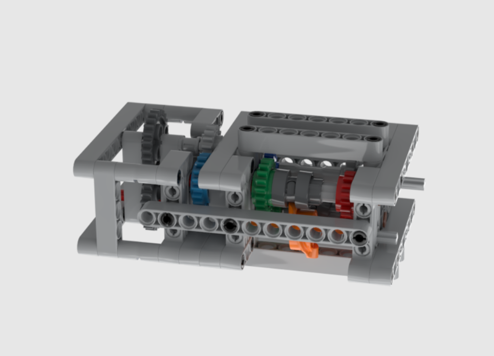 Lego 4 speeds heavy-duty gearbox