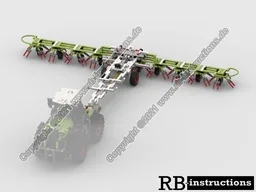 Hay tedder for Claas Xerion 5000, Fastrac or other tractors (Heuwender)