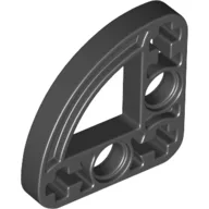 Technic Beam 3 x 3 L-Shape with Quarter Ellipse Thin / Black