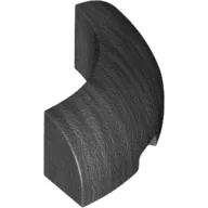 Brick Round Corner 3 x 3 x 1 No Studs / Pearl Titanium