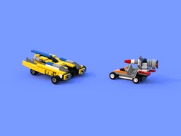 31060 Future Police Force Assault Vehicle + Criminal Getaway Vehicle Alternate MOC
